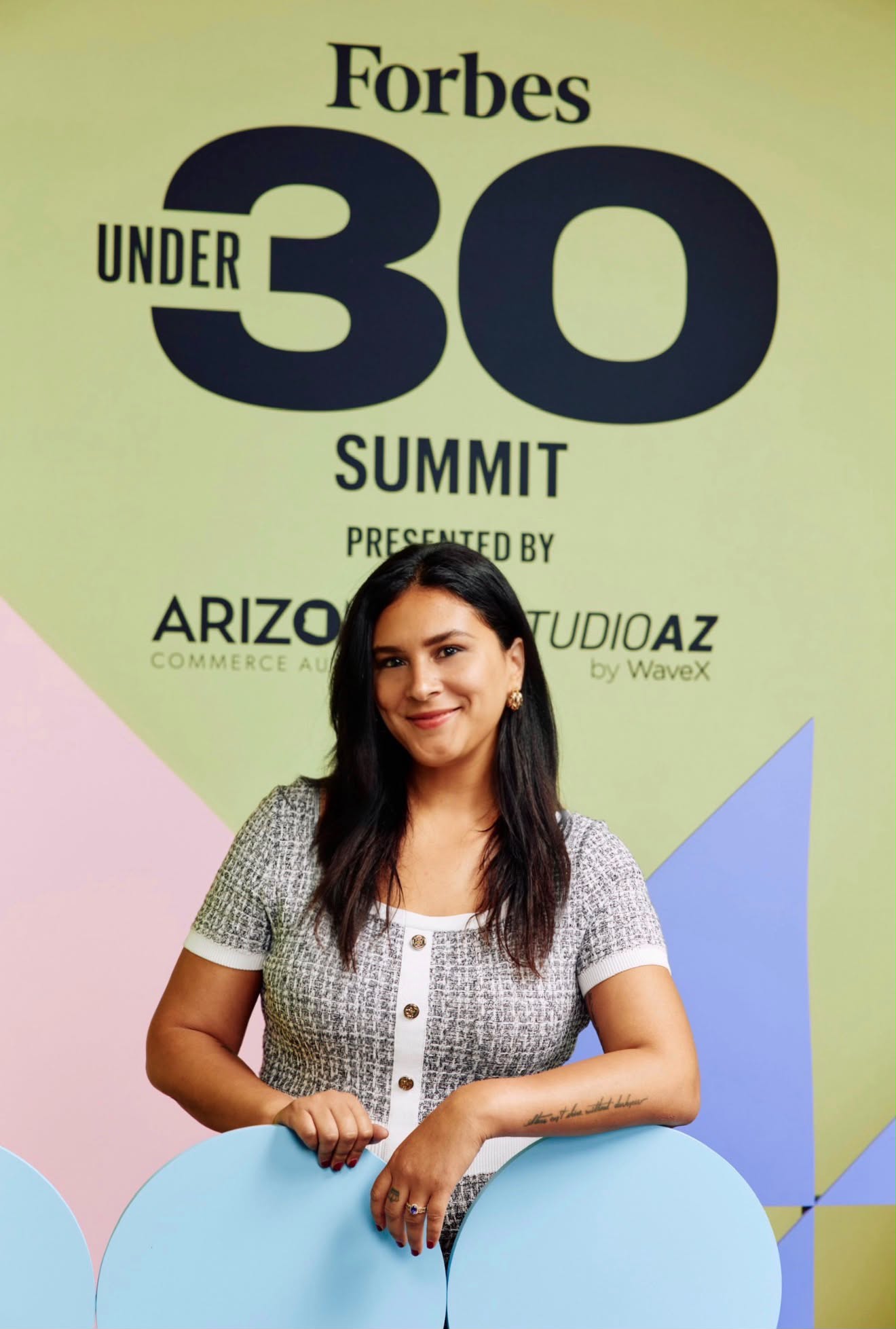 Vanessa Grek, founder and creative director of Raccoon Eyes Media, at the Forbes Under 30 Summit